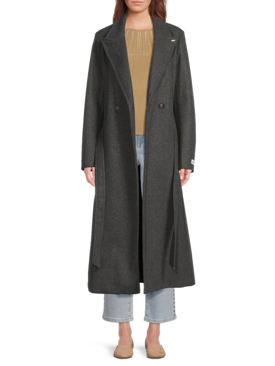 Пальто-халат с отворотами Missy Peak DKNY, серый
Пальто-халат с отворотами Missy Peak DKNY, серый