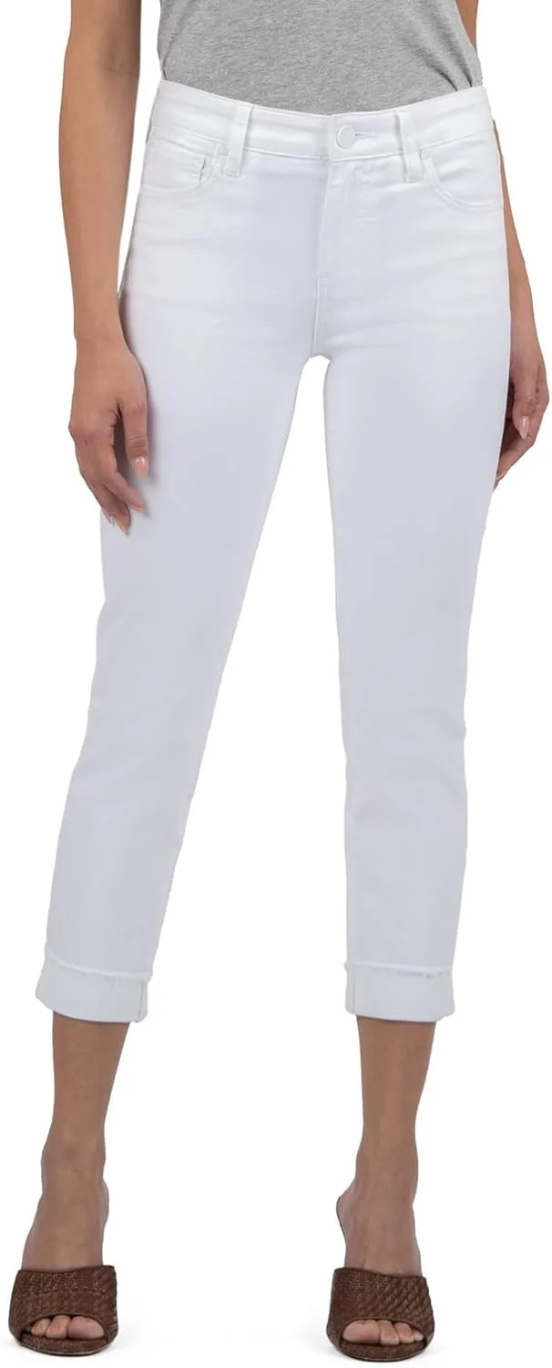 KUT from the Kloth Женские укороченные брюки Petite Amy с прямыми штанинами и подвернутым краем в цвете Optic White
KUT from the Kloth Женские укороченные брюки Petite Amy с прямыми штанинами и подвернутым краем в цвете Optic White