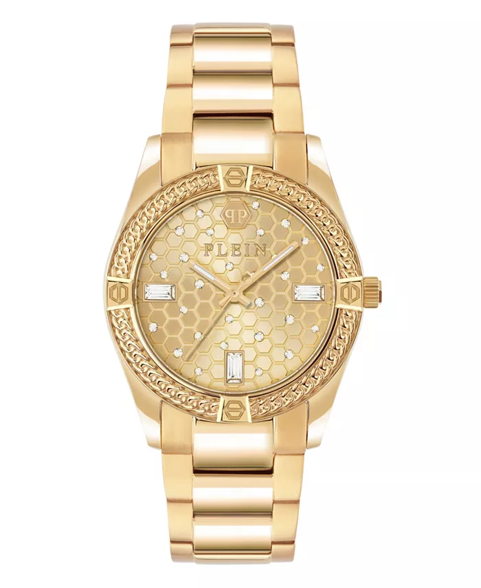 Женские золотистые часы из нержавеющей стали, 36mm Philipp Plein
Женские золотистые часы из нержавеющей стали, 36mm Philipp Plein