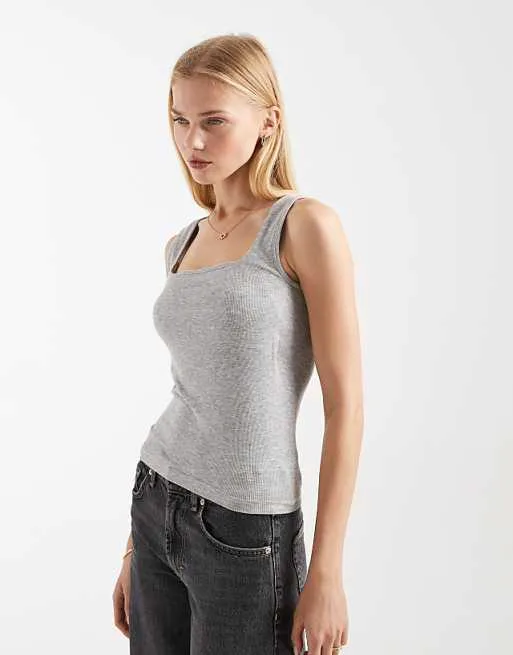 Серый меланжевый жилет без бесшовных рубчиков с квадратным вырезом ASOS DESIGN
Серый меланжевый жилет без бесшовных рубчиков с квадратным вырезом ASOS DESIGN