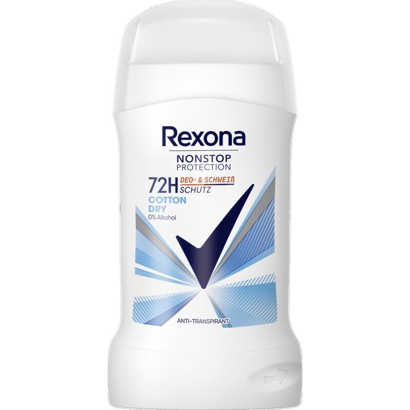 Непрерывная защита Антиперспирант-стик Хлопок Сухой Rexona, 50 ml
Непрерывная защита Антиперспирант-стик Хлопок Сухой Rexona, 50 ml