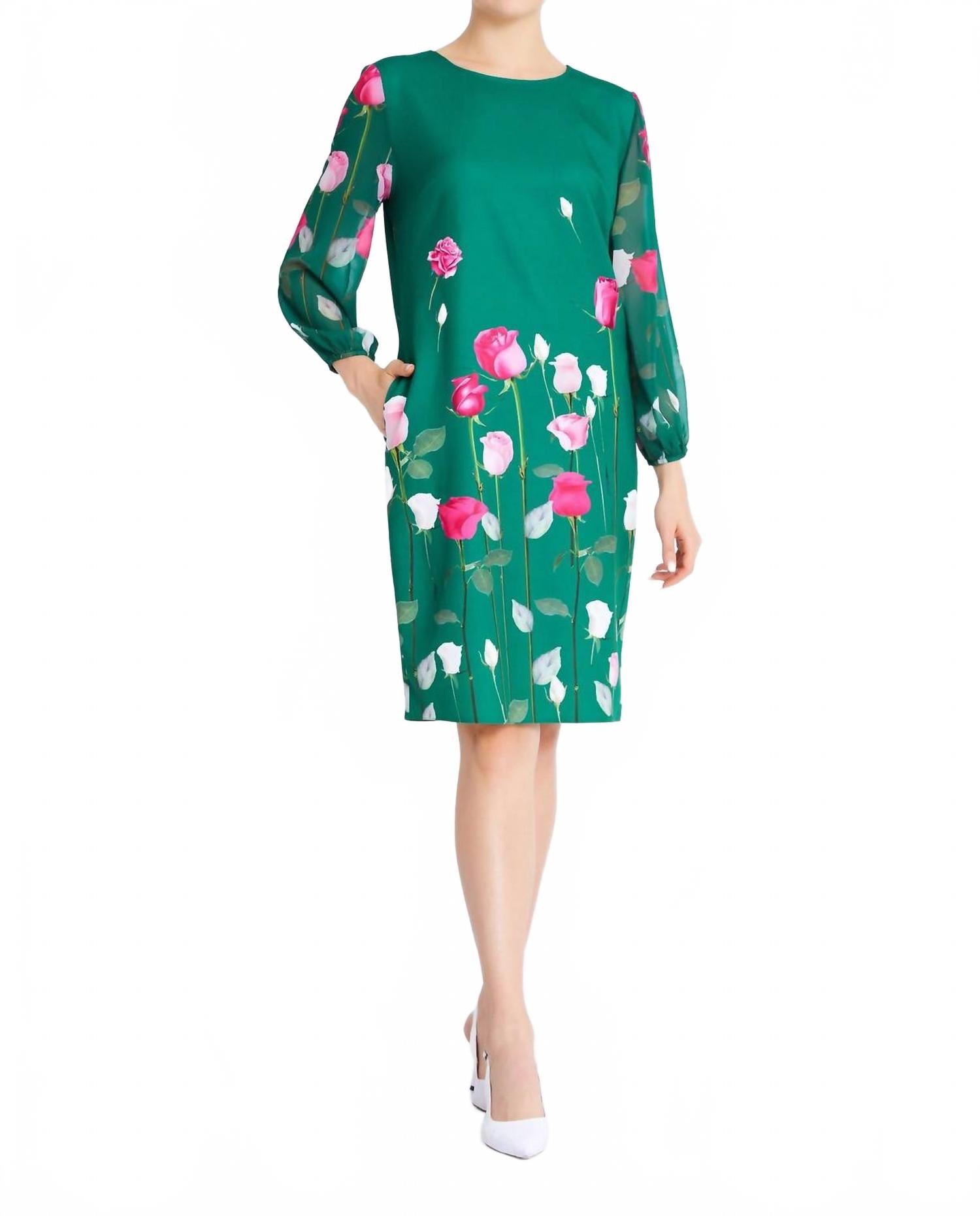 Длинный рукав миди вискозное прямое платье большого размера повседневное в зеленом Zaalima Fashion
Длинный рукав миди вискозное прямое платье большого размера повседневное в зеленом Zaalima Fashion