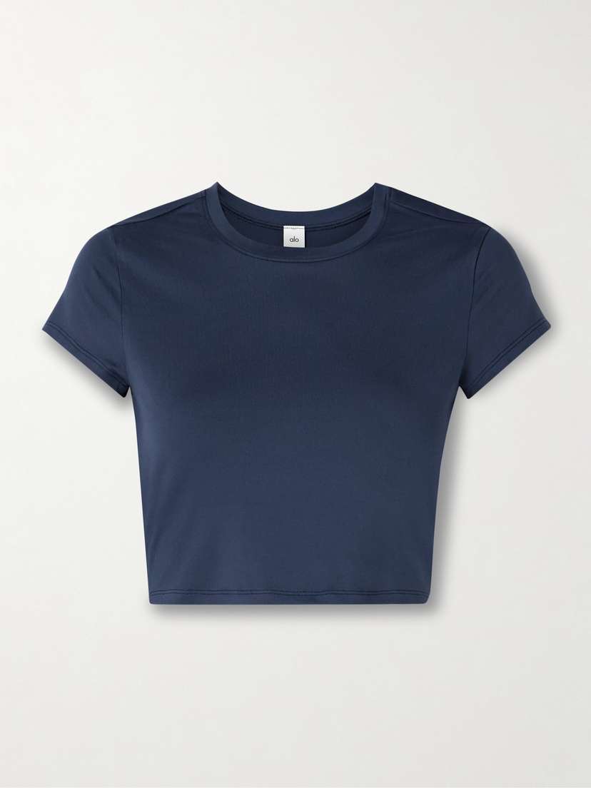 Укороченный топ из джерси Finesse Alo Yoga, синий
Укороченный топ из джерси Finesse Alo Yoga, синий