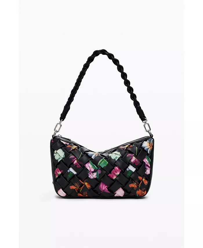 Женская маленькая плетеная сумка с цветочным узором Desigual, черный
Женская маленькая плетеная сумка с цветочным узором Desigual, черный