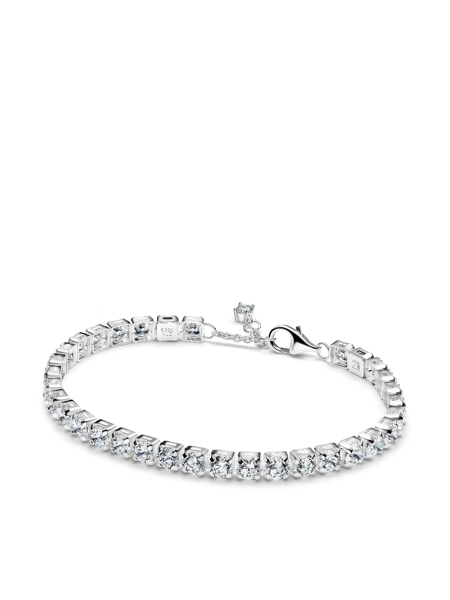 Яркий сверкающий теннисный браслет и серьги Pandora
Яркий сверкающий теннисный браслет и серьги Pandora