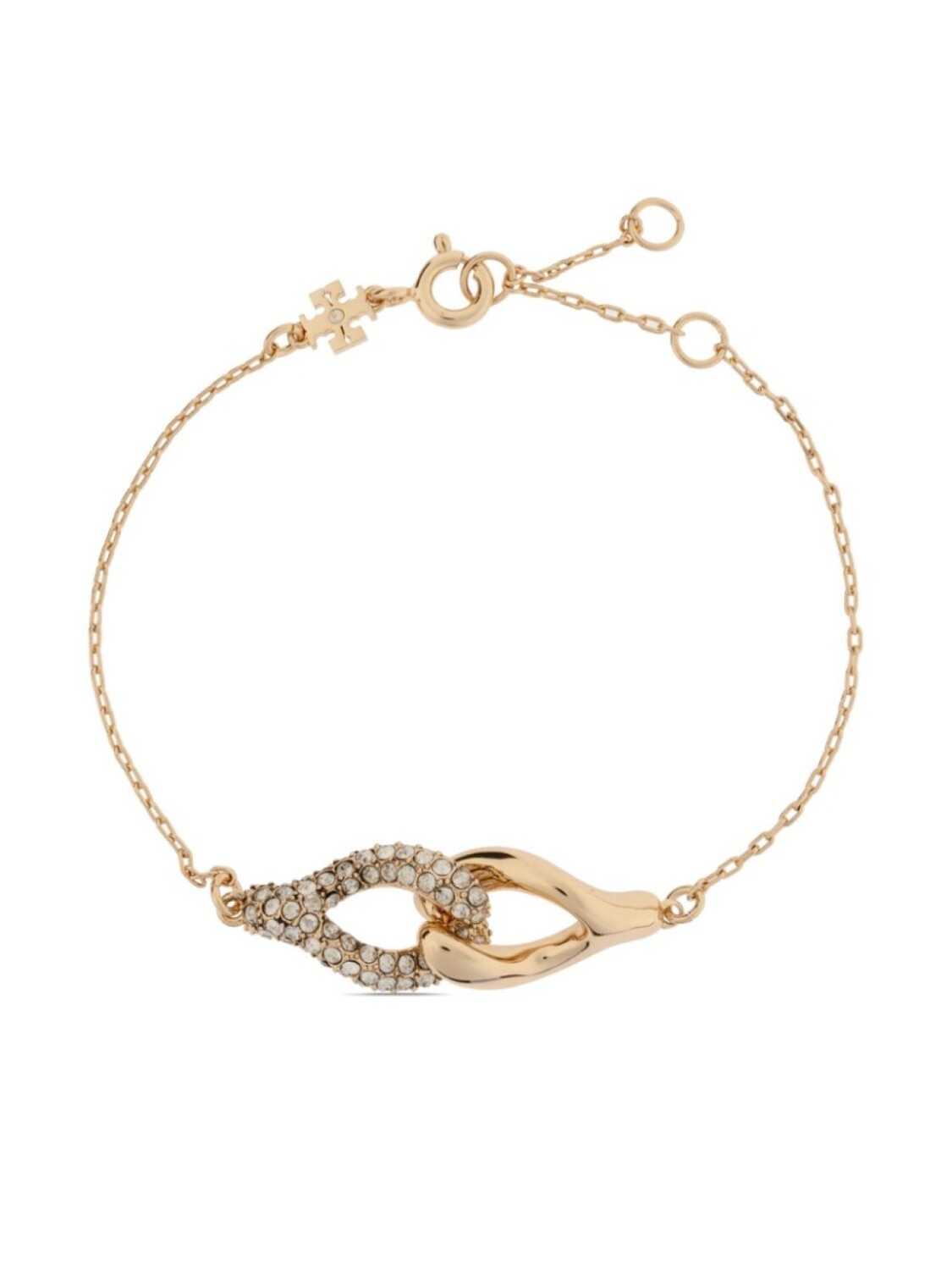 Браслет с переплетенными вилочками Tory Burch, золотой
Браслет с переплетенными вилочками Tory Burch, золотой