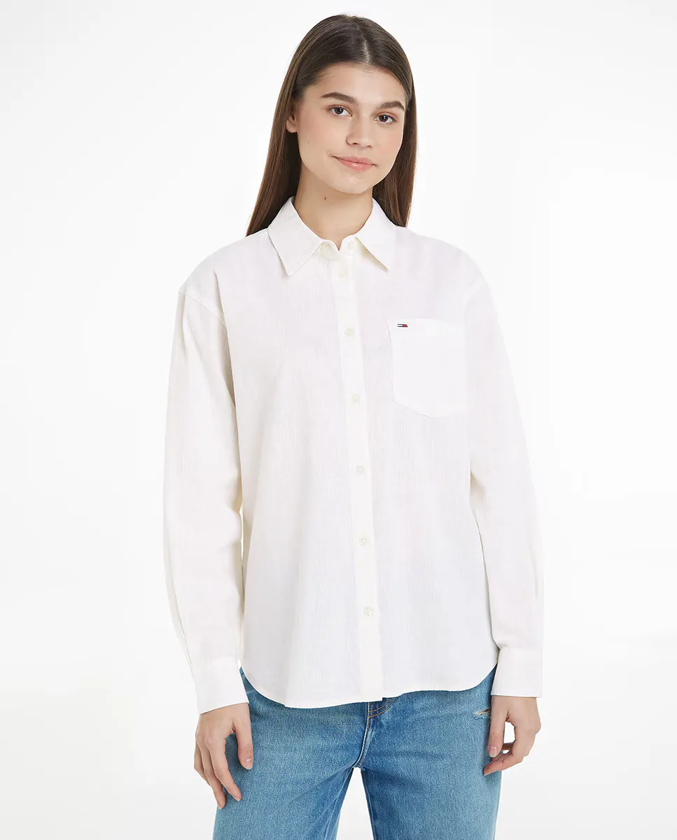 Женская полосатая льняная рубашка Tommy Jeans, желтый
Женская полосатая льняная рубашка Tommy Jeans, желтый