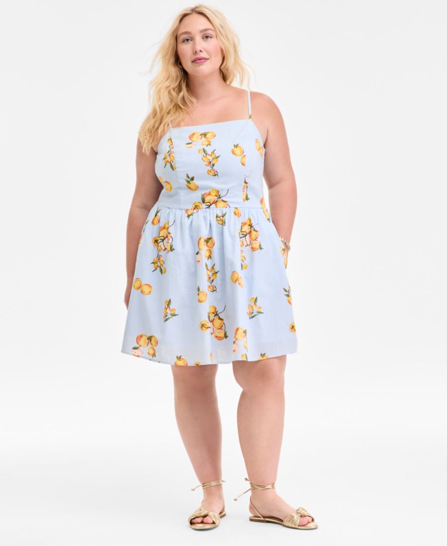 Хлопковое мини-платье большого размера с принтом кумквата и присборенной спинкой On 34th, Plein Air Cmb
Хлопковое мини-платье большого размера с принтом кумквата и присборенной спинкой On 34th, Plein Air Cmb