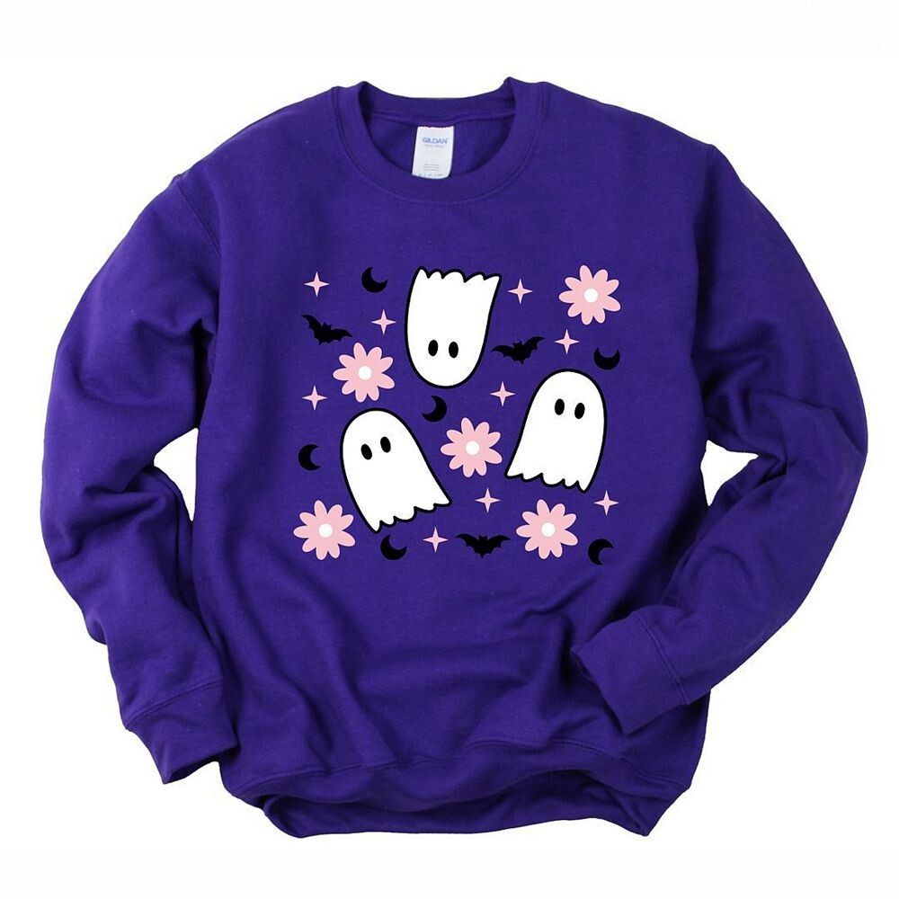 Толстовка с призрачными цветами Simply Sage Market, фиолетовый 
Толстовка с призрачными цветами Simply Sage Market, фиолетовый