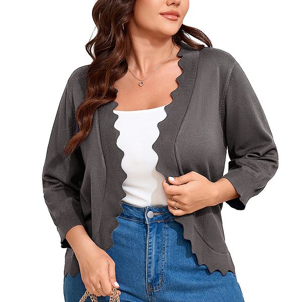 Женский кардиган-шраг с ажурным подолом и рукавом 3/4 Elitespirit, Gray
Женский кардиган-шраг с ажурным подолом и рукавом 3/4 Elitespirit, Gray