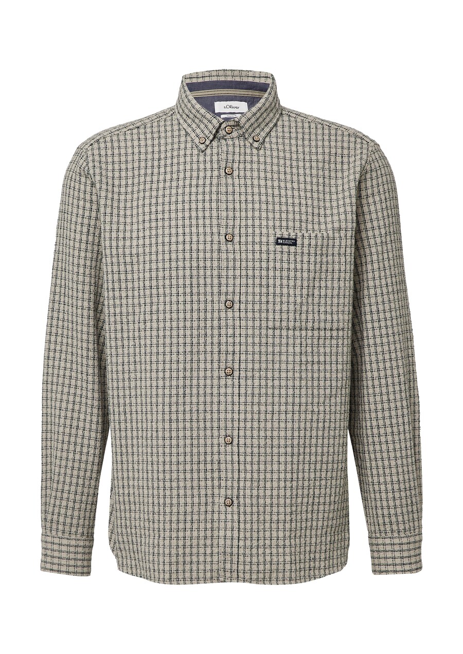 Рубашка на пуговицах классического кроя s.Oliver, Beige 
Рубашка на пуговицах классического кроя s.Oliver, Beige