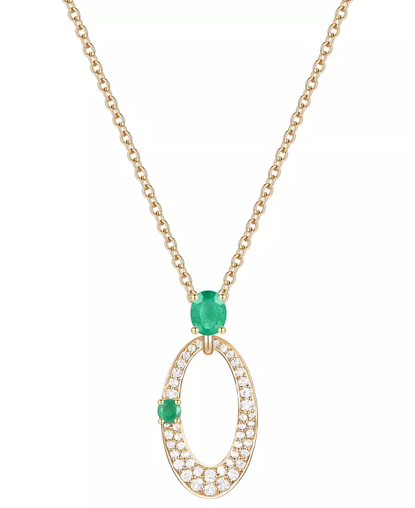 Овальное 18-дюймовое ожерелье с подвеской из 14-каратного белого золота с сапфиром (1/2 карата) и бриллиантом (1/3 карата) (также доступно с рубинами и изумрудами) Macy'S, emerald
Овальное 18-дюймовое ожерелье с подвеской из 14-каратного белого золота с сапфиром (1/2 карата) и бриллиантом (1/3 карата) (также доступно с рубинами и изумрудами) Macy'S, emerald