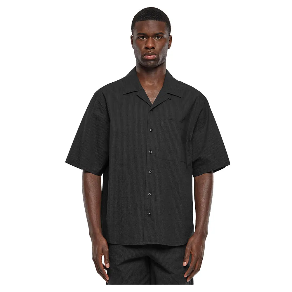 Рубашка с коротким рукавом Urban Classics Relaxed Seersucker, черный
Рубашка с коротким рукавом Urban Classics Relaxed Seersucker, черный