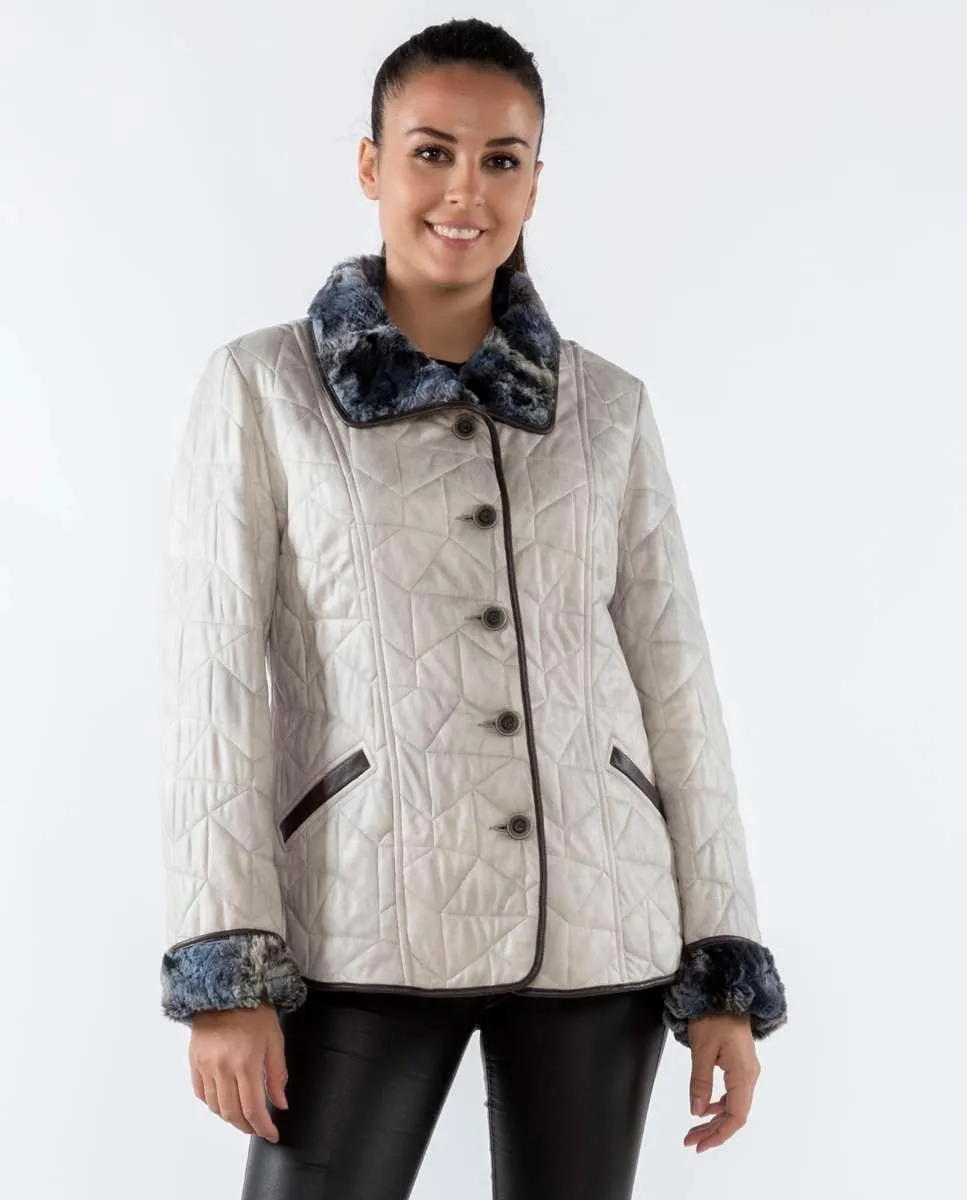 Женская стеганая куртка с отделкой Fsh, белый
Женская стеганая куртка с отделкой Fsh, белый