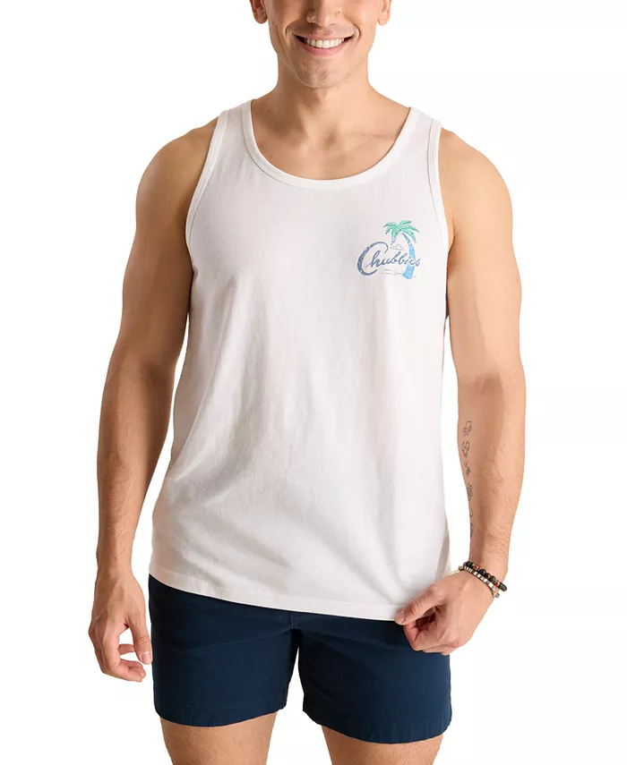 Мужская майка с принтом Tiger Tailgate без рукавов Chubbies, белый
Мужская майка с принтом Tiger Tailgate без рукавов Chubbies, белый