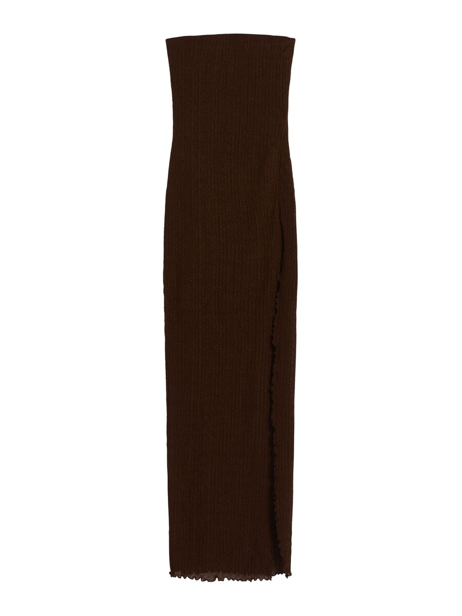 Платье Bershka, темно коричневый
Платье Bershka, темно коричневый