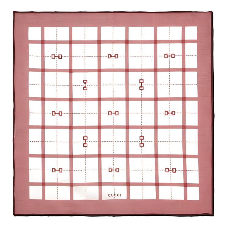 Конский удил Шелковый шарф Мужской Красный/Белый GUCCI
Конский удил Шелковый шарф Мужской Красный/Белый GUCCI