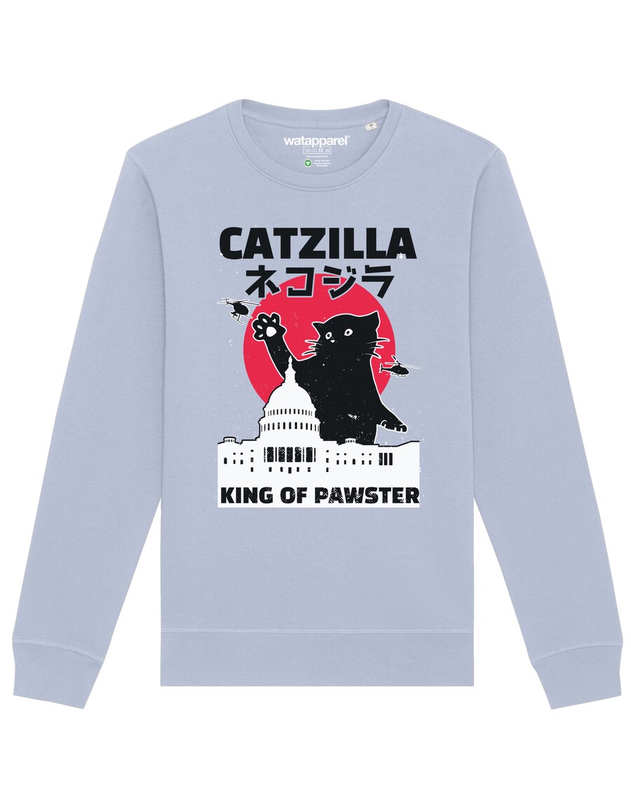 Толстовка Watapparel Catzilla, светло-синий
Толстовка Watapparel Catzilla, светло-синий