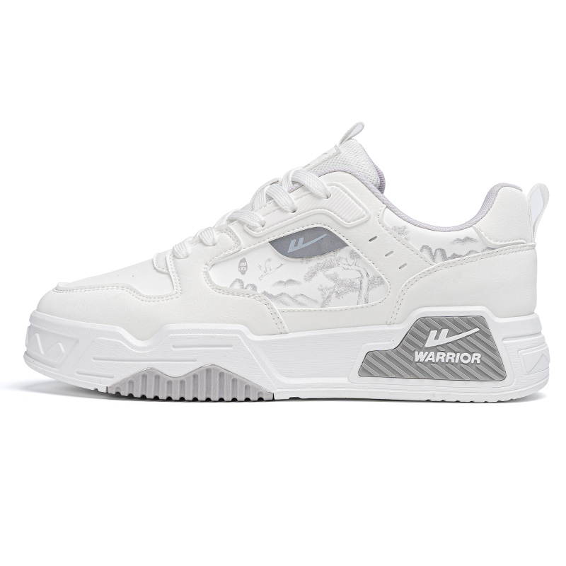 WARRIOR Амортизирующие, износостойкие низкие кроссовки для скейтбординга, мужские, белые, серые
WARRIOR Амортизирующие, износостойкие низкие кроссовки для скейтбординга, мужские, белые, серые