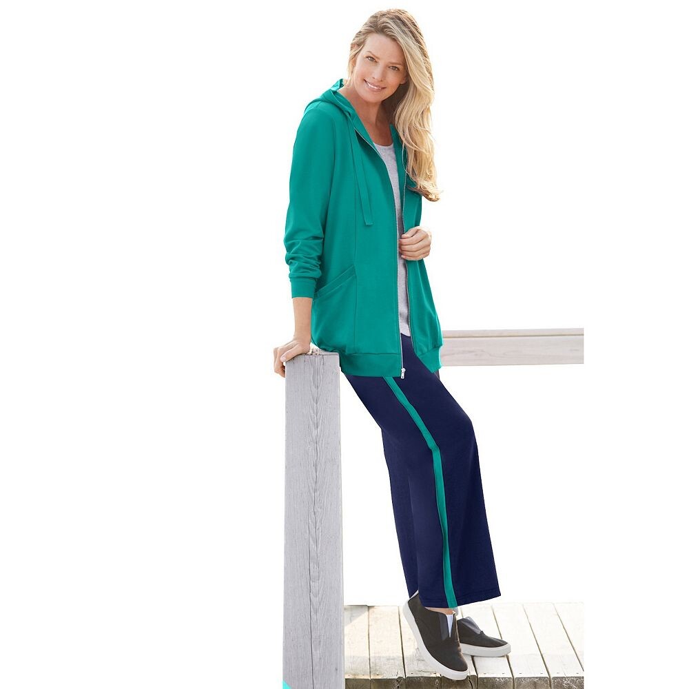 Женщина в женской тунике с капюшоном больших размеров на молнии спереди Woman Within, цвет Waterfall
Женщина в женской тунике с капюшоном больших размеров на молнии спереди Woman Within, цвет Waterfall