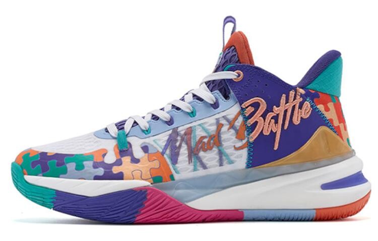 Баскетбольные кроссовки Wind Blade 2TEAM мужские, среднего размера, фиолетовые Qiaodan