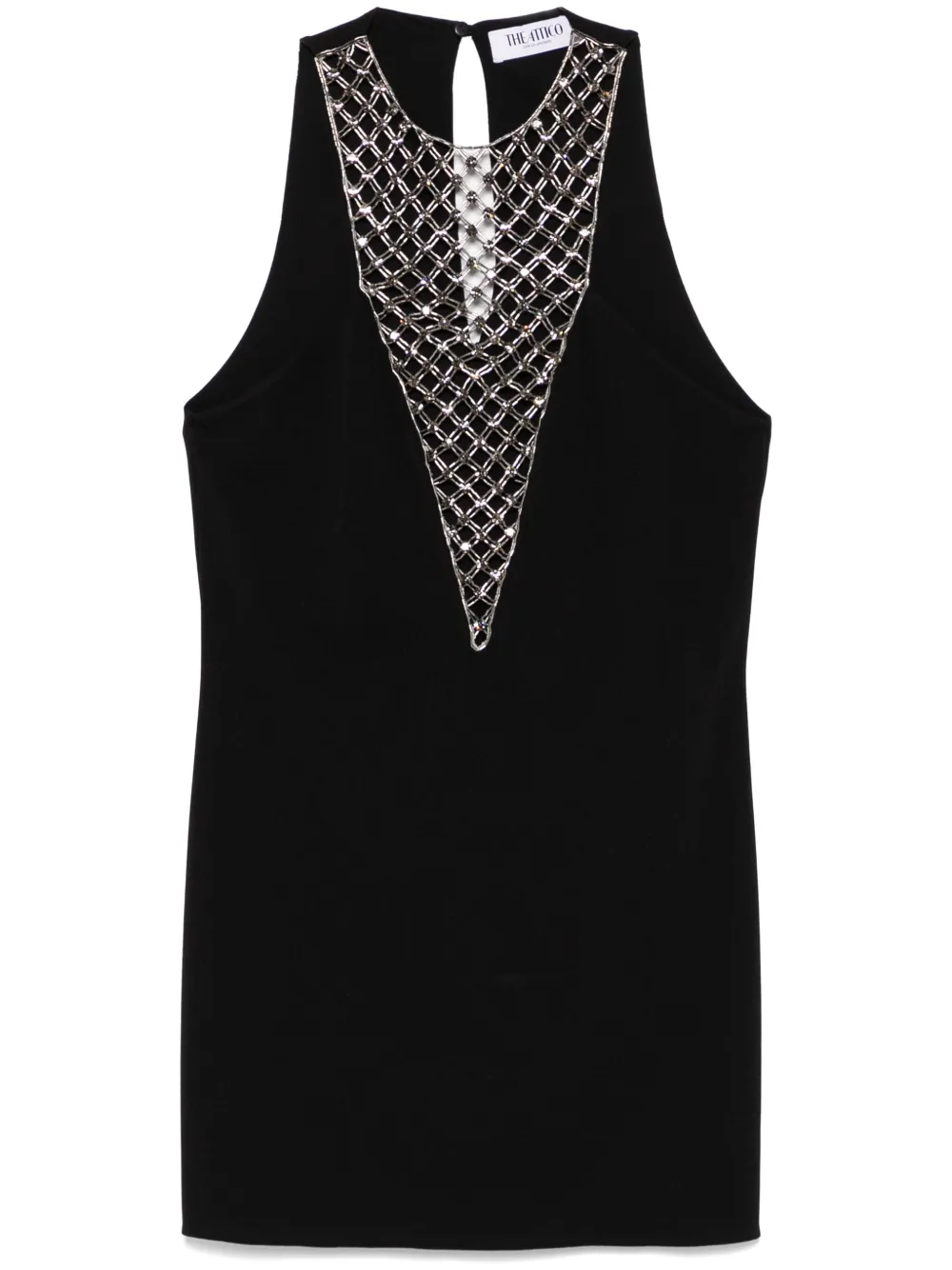 Декорированное платье мини The Attico, черный
Декорированное платье мини The Attico, черный