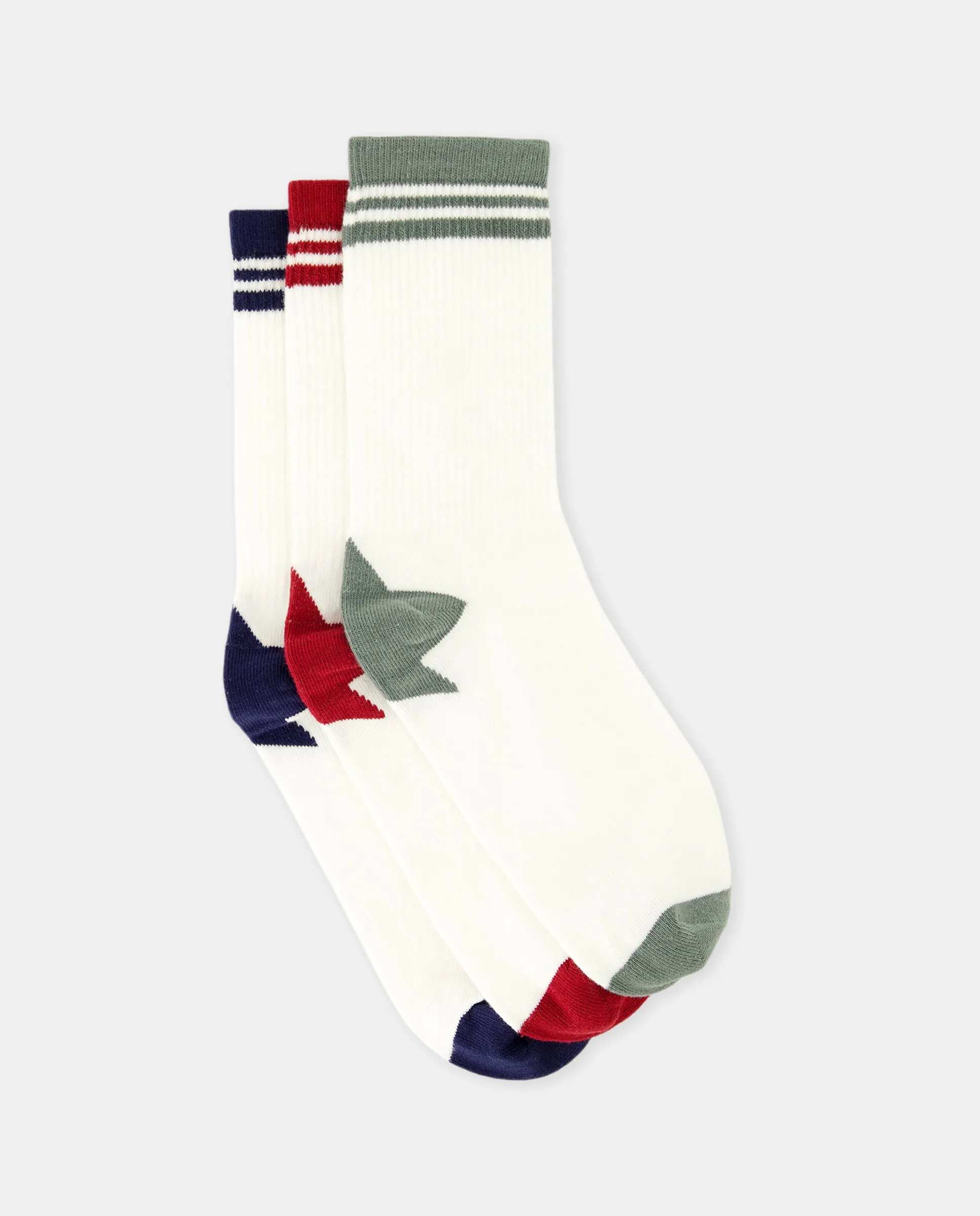 Набор из 3 спортивных носков с фантазийным принтом для мальчиков Cotton Juice, многоцветный
Набор из 3 спортивных носков с фантазийным принтом для мальчиков Cotton Juice, многоцветный