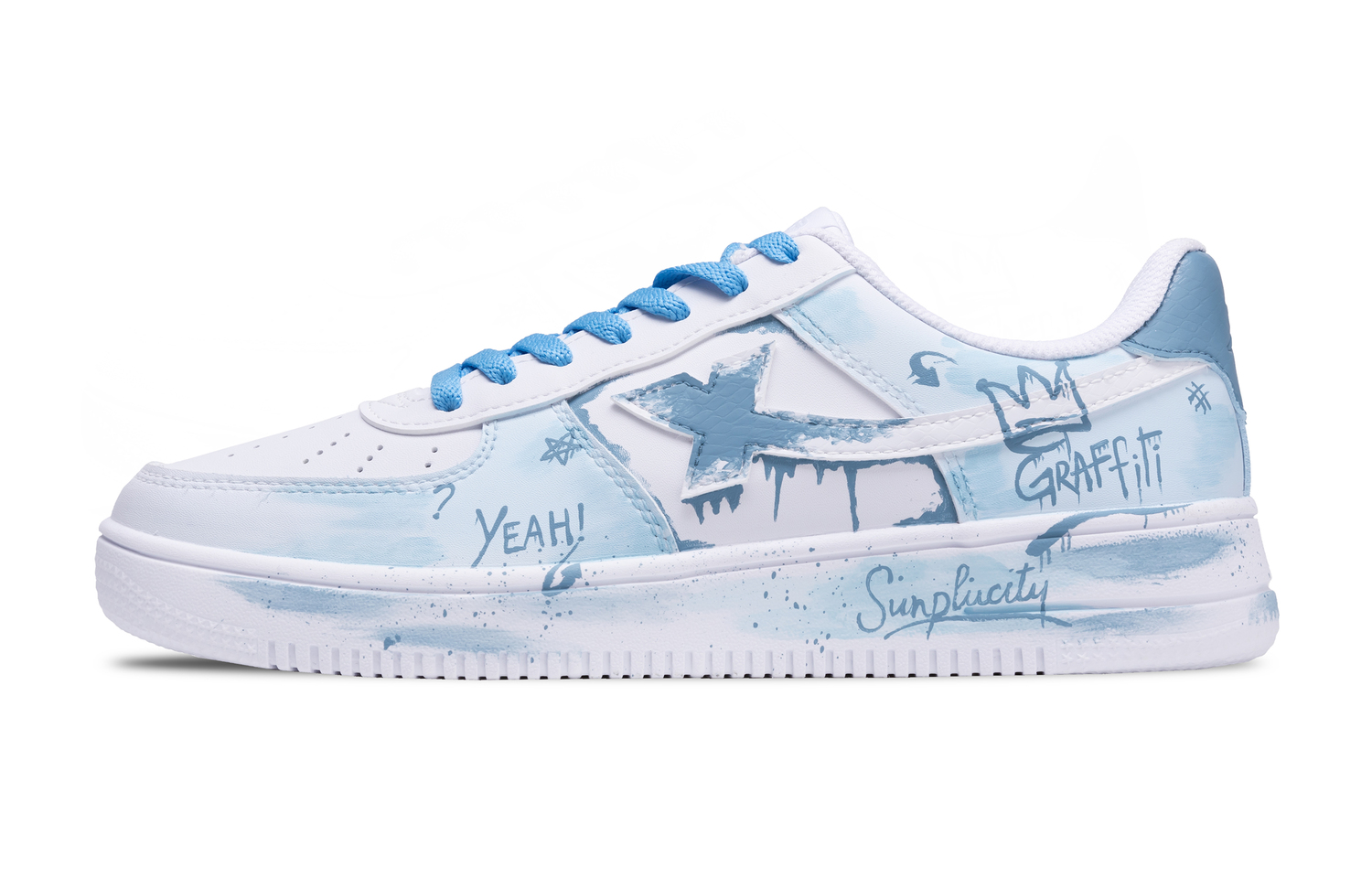 XTEP Кроссовки для скейтбординга мужские Air Force One Slip Resistant Cushioning Abrasion Resistant Low Top Blue White
XTEP Кроссовки для скейтбординга мужские Air Force One Slip Resistant Cushioning Abrasion Resistant Low Top Blue White