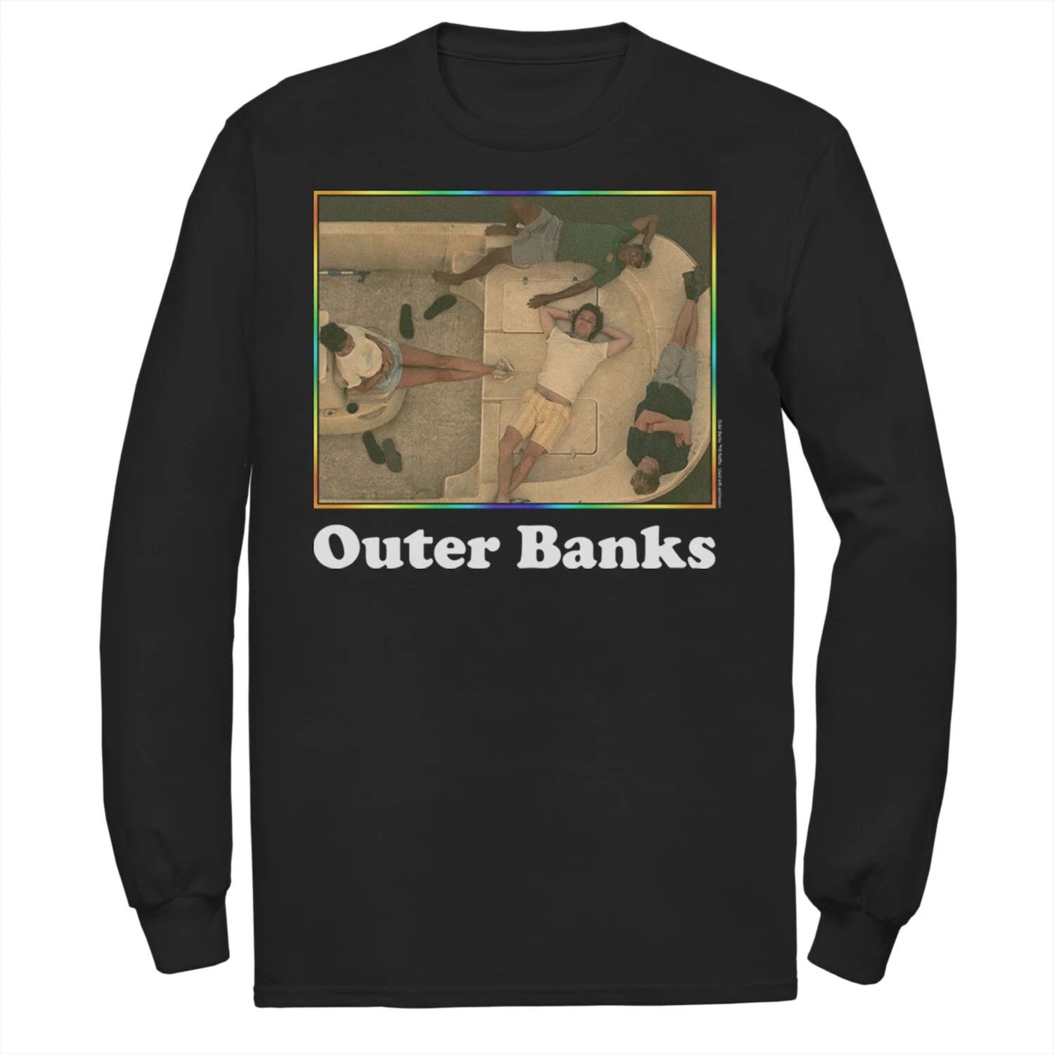 Мужская футболка Outer Banks Rainbow Group Shot Licensed Character
Мужская футболка Outer Banks Rainbow Group Shot Licensed Character