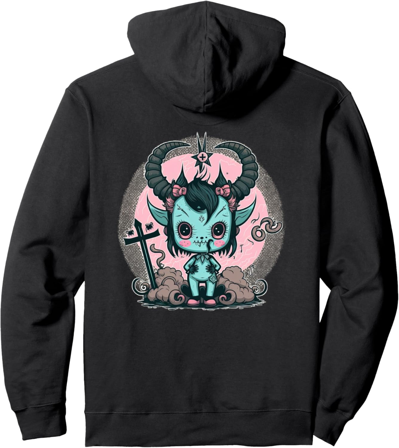 Милый демон - Худи с изображением аниме-демона в стиле чибики Little Anime Demon - Satanic Baby Devil Hoodies, черный
Милый демон - Худи с изображением аниме-демона в стиле чибики Little Anime Demon - Satanic Baby Devil Hoodies, черный