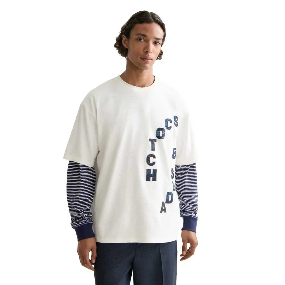Футболка с коротким рукавом свободного кроя с аппликацией Scotch & Soda, белый
Футболка с коротким рукавом свободного кроя с аппликацией Scotch & Soda, белый