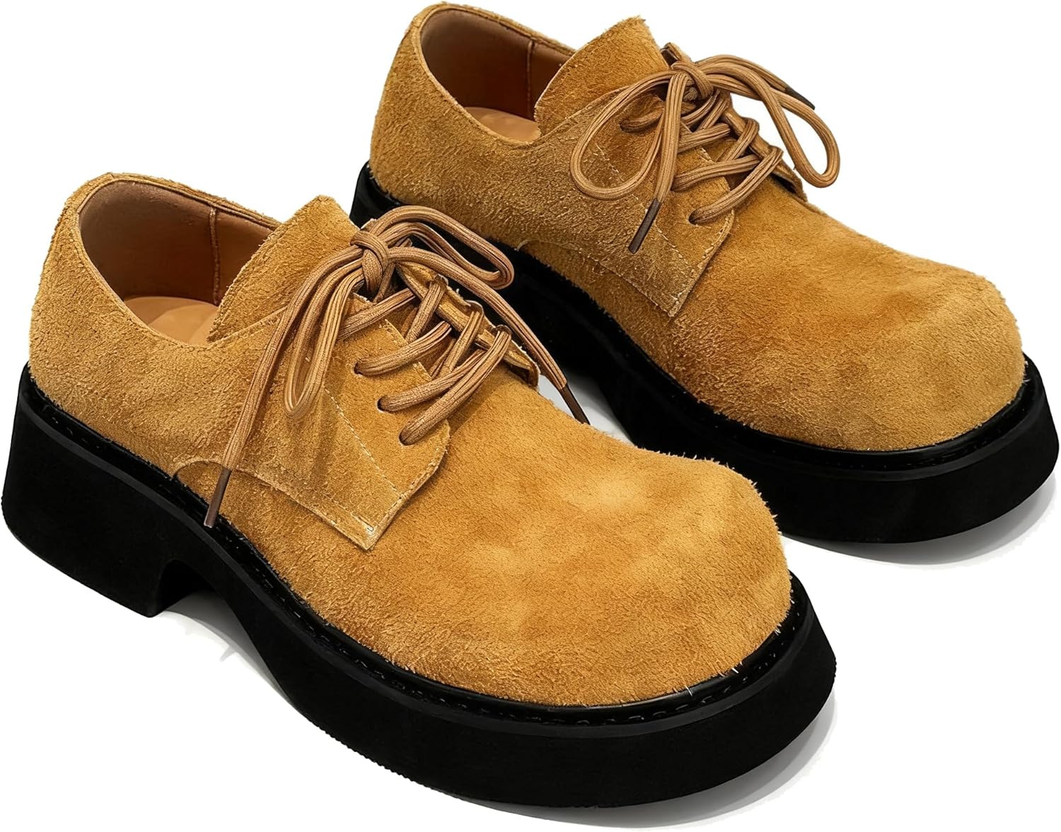 Мужские замшевые массивные оксфорды на платформе, модные шнурованные с круглым носком, деловые повседневные комфортные классические туфли Tznbgge, желтый
Мужские замшевые массивные оксфорды на платформе, модные шнурованные с круглым носком, деловые повседневные комфортные классические туфли Tznbgge, желтый