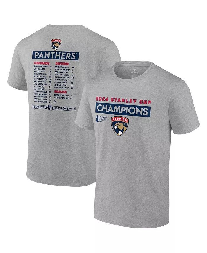 Футболка мужская Steel Florida Panthers 2024 Stanley Cup Champions Roster Fanatics
Футболка мужская Steel Florida Panthers 2024 Stanley Cup Champions Roster Fanatics