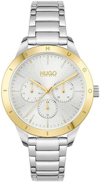 HUGO #Friend женские многофункциональные часы на стальном браслете с звеньями, цвет: Gold Plated (модель: 1540091), Silver, Позолоченный, HUGO #Friend женские многофункциональные часы на стальном браслете с звеньями, цвет: Gold Plated (модель: 1540091), S
HUGO #Friend женские многофункциональные часы на стальном браслете с звеньями, цвет: Gold Plated (модель: 1540091), Silver, Позолоченный, HUGO #Friend женские многофункциональные часы на стальном браслете с звеньями, цвет: Gold Plated (модель: 1540091), S