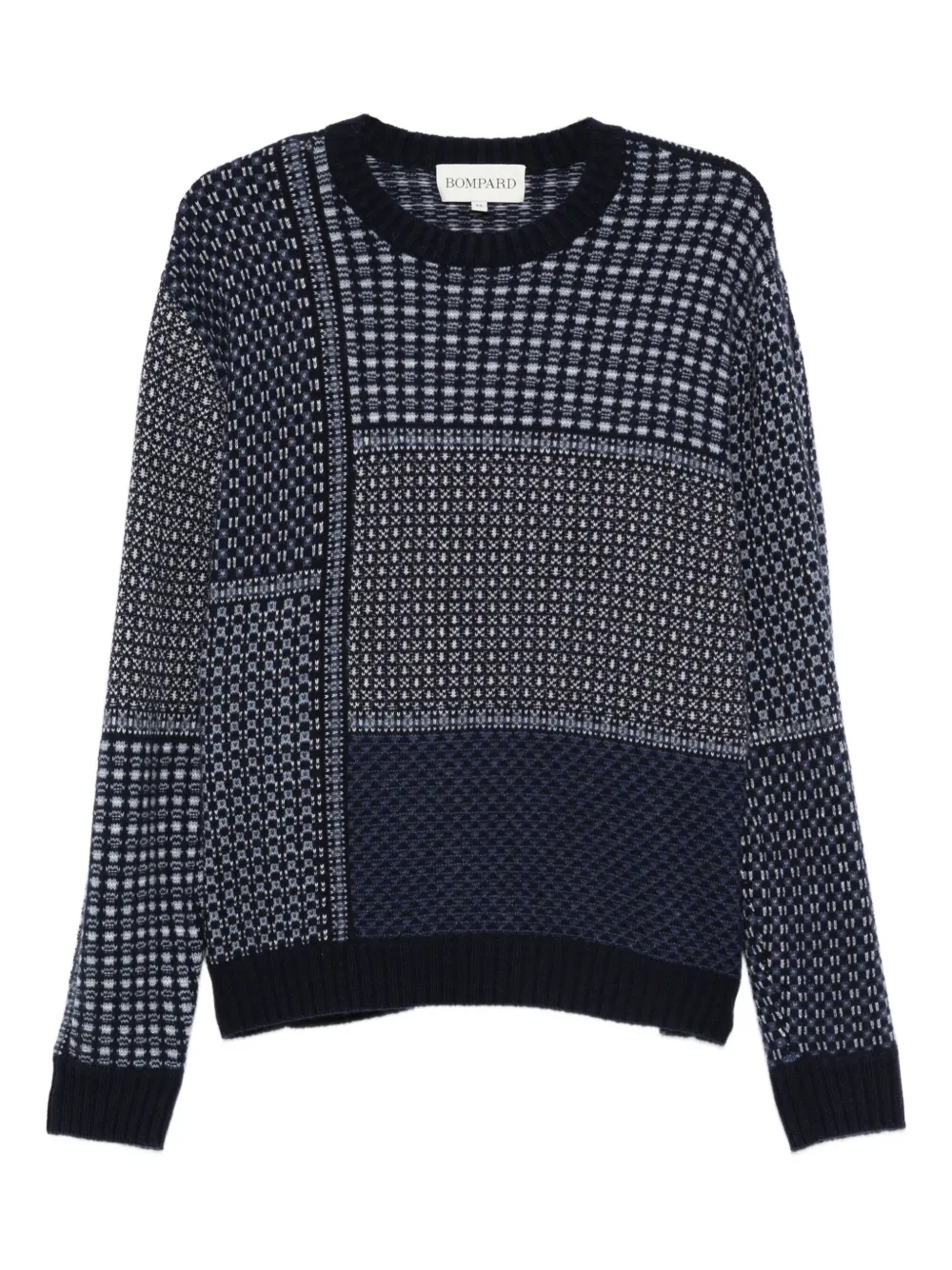 Свитер в технике пэчворк с круглым вырезом Eric Bompard, синий
Свитер в технике пэчворк с круглым вырезом Eric Bompard, синий