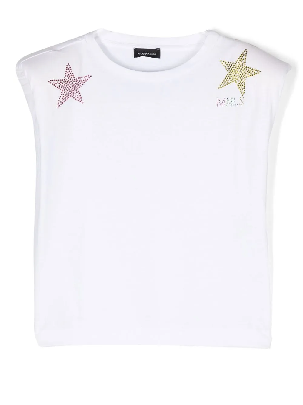 Топ с заклепками Monnalisa, белый
Топ с заклепками Monnalisa, белый