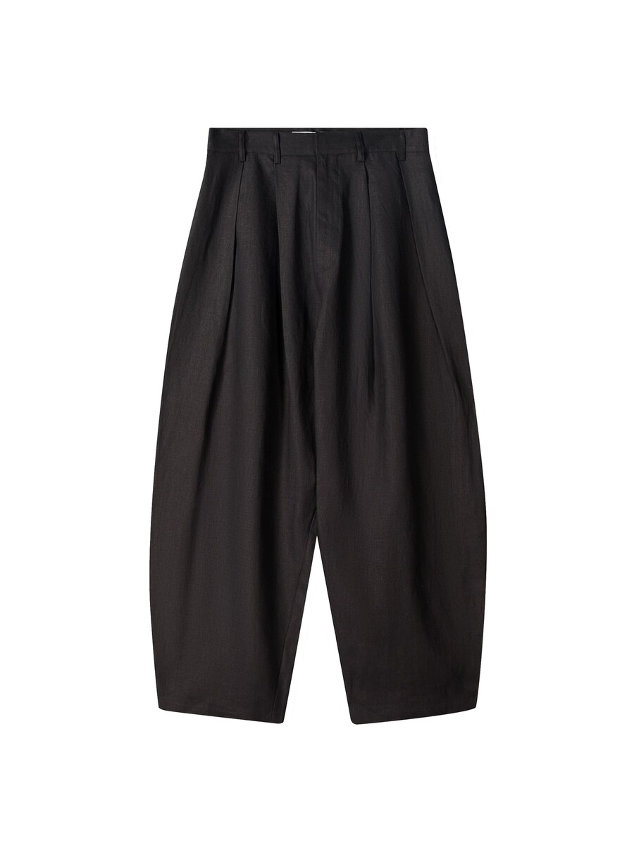 Свободные брюки со складками спереди Bershka, черный
Свободные брюки со складками спереди Bershka, черный