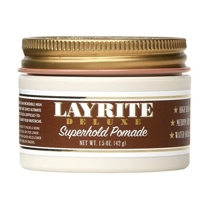 Superhold Pomade 42G Сильная фиксация Водорастворимая средний блеск, Layrite
Superhold Pomade 42G Сильная фиксация Водорастворимая средний блеск, Layrite