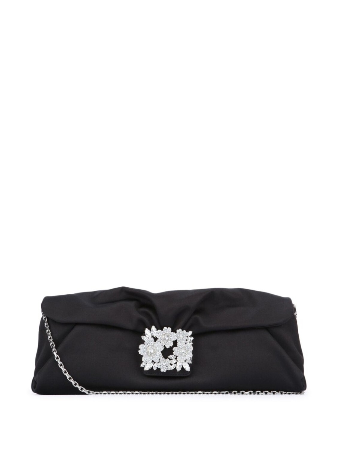 Roger Vivier клатч Efflorescence, черный 
Roger Vivier клатч Efflorescence, черный