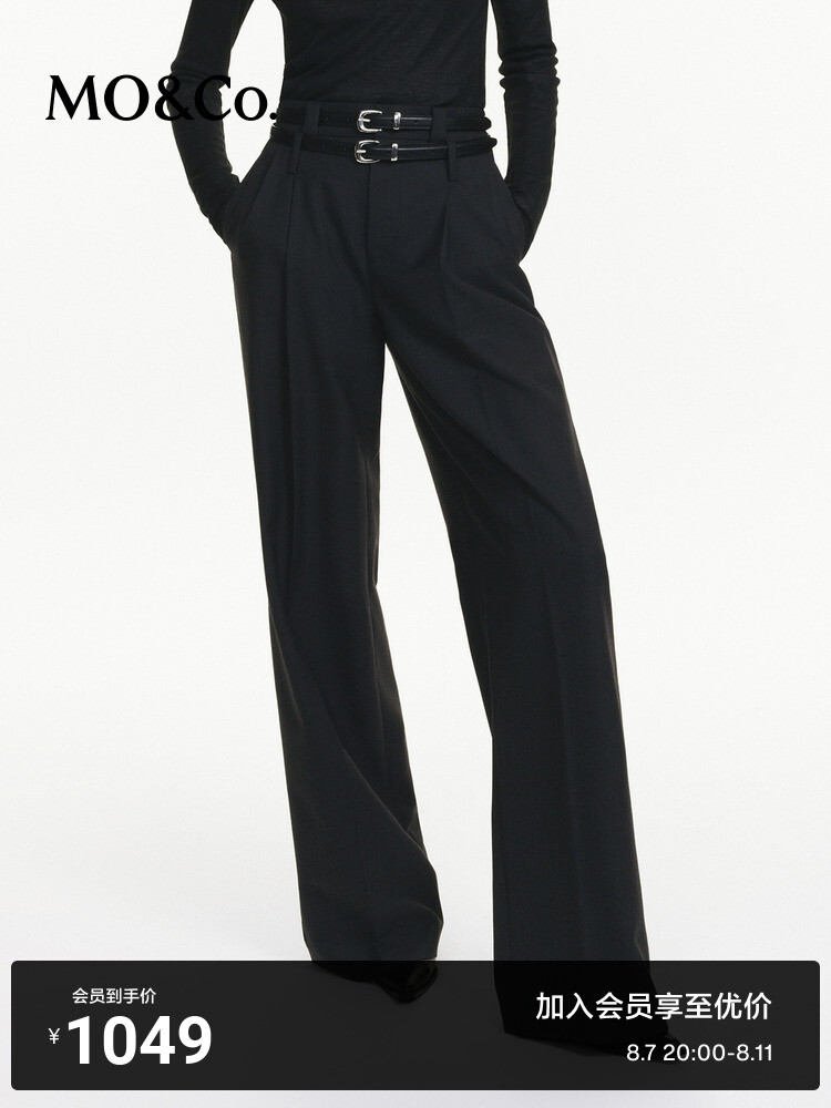 Прямые брюки Moco с завышенной талией, черный
Прямые брюки Moco с завышенной талией, черный