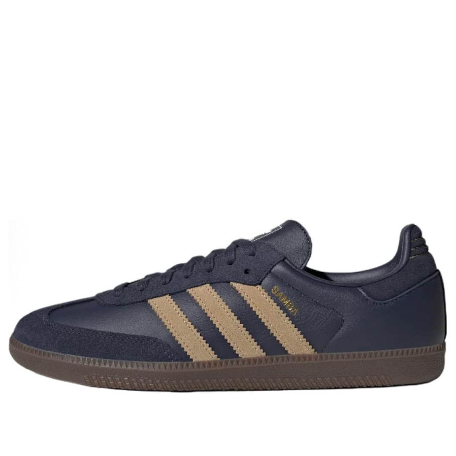 Adidas Samba 'Shadow Navy Golden Beige Gum'
Adidas Samba 'Shadow Navy Golden Beige Gum'