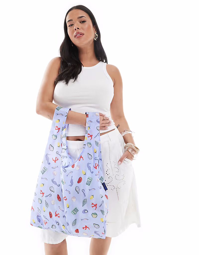 Сумка-шоппер Baggu с морскими чарами синего цвета
Сумка-шоппер Baggu с морскими чарами синего цвета