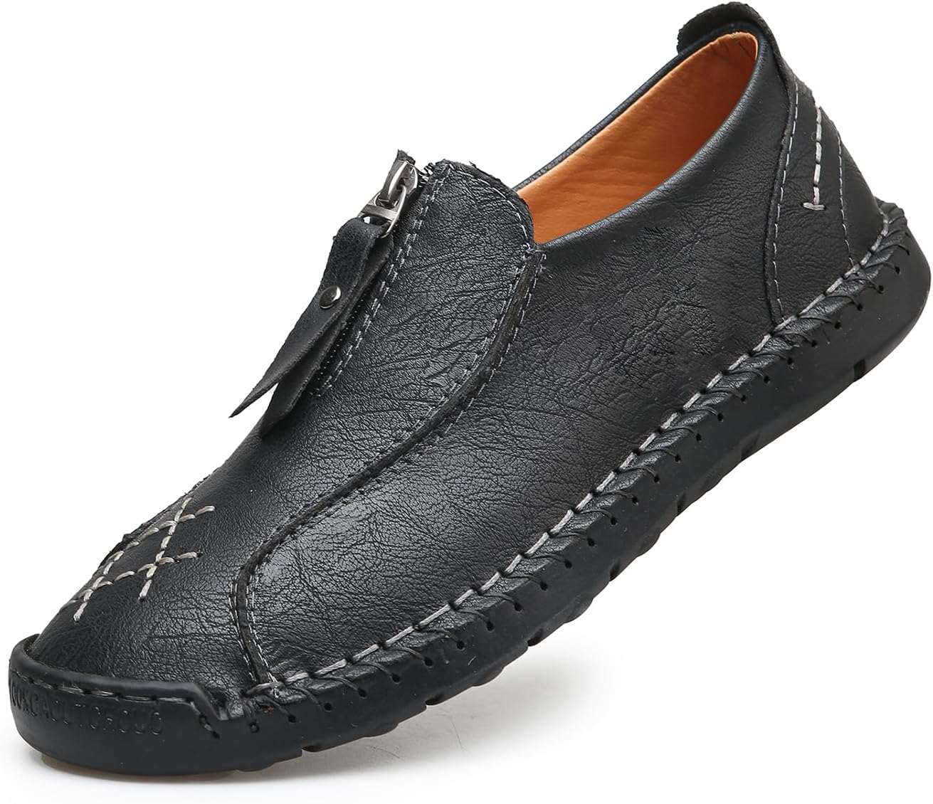 Мужские кожаные лоферы Dacnakby, слипоны, классические пенни-лоферы, мокасины, ручная строчка, дизайн с молнией, удобные повседневные прогулочные туфли, черный
Мужские кожаные лоферы Dacnakby, слипоны, классические пенни-лоферы, мокасины, ручная строчка, дизайн с молнией, удобные повседневные прогулочные туфли, черный