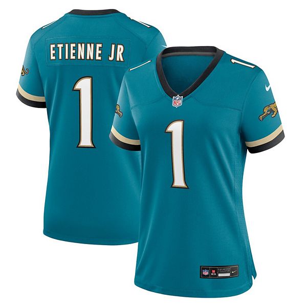Женская футболка Travis Etienne Jr Teal Jacksonville Jaguars Prowler Throwback Game Nike
Женская футболка Travis Etienne Jr Teal Jacksonville Jaguars Prowler Throwback Game Nike