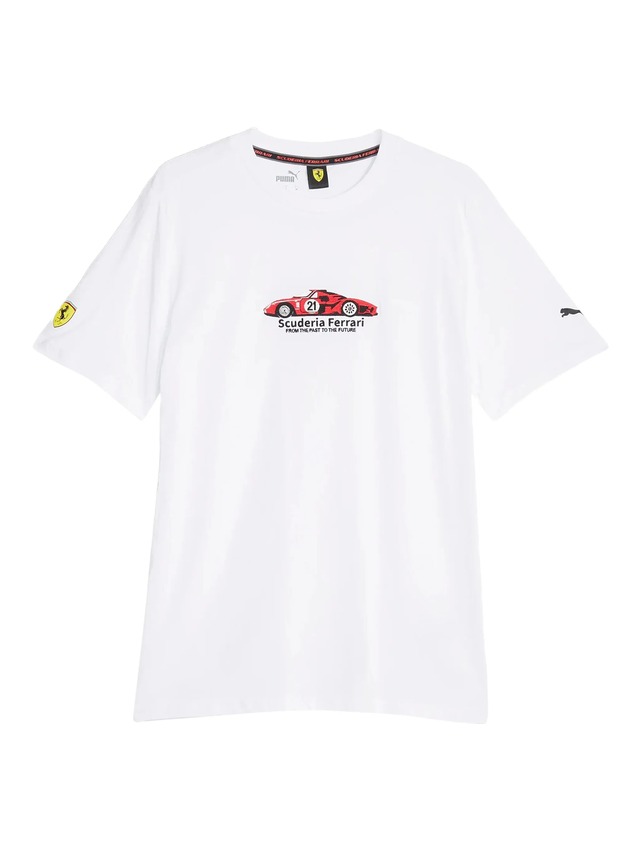 Футболка с вышивкой из коллаборации с Ferrari Puma, белый
Футболка с вышивкой из коллаборации с Ferrari Puma, белый