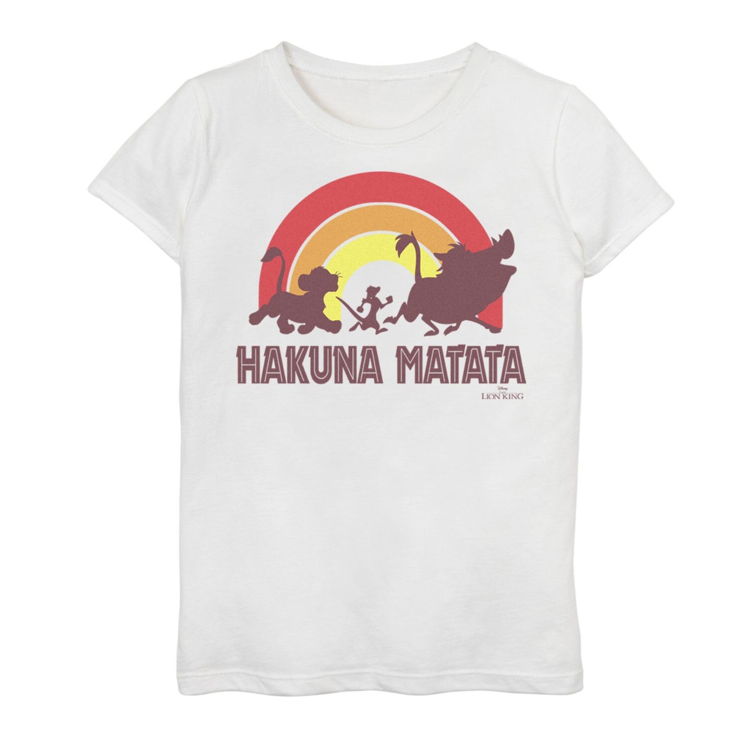 Футболка с рисунком Sunset Hakuna Matata для девочек 7–16 лет Disney's The Lion King Licensed Character, белый
Футболка с рисунком Sunset Hakuna Matata для девочек 7–16 лет Disney's The Lion King Licensed Character, белый