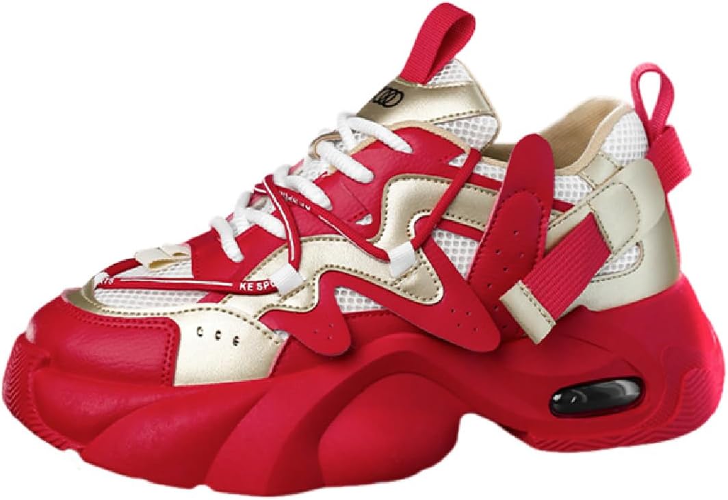 Мужские кроссовки Trend с комфортной дышащей сеткой, толстой подошвой и цветным дизайном, повседневные на шнуровке Lexamen, красный
Мужские кроссовки Trend с комфортной дышащей сеткой, толстой подошвой и цветным дизайном, повседневные на шнуровке Lexamen, красный