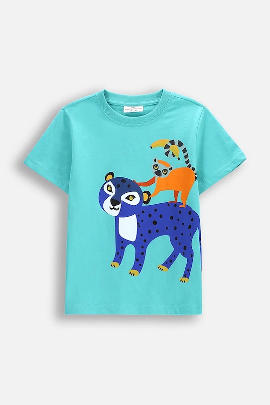 Хлопковая футболка Coccodrillo, бирюзовый
Хлопковая футболка Coccodrillo, бирюзовый