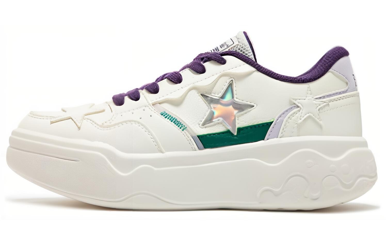 Кеды, скейтборд обувь женская низкая белый/фиолетовый 361°
Кеды, скейтборд обувь женская низкая белый/фиолетовый 361°