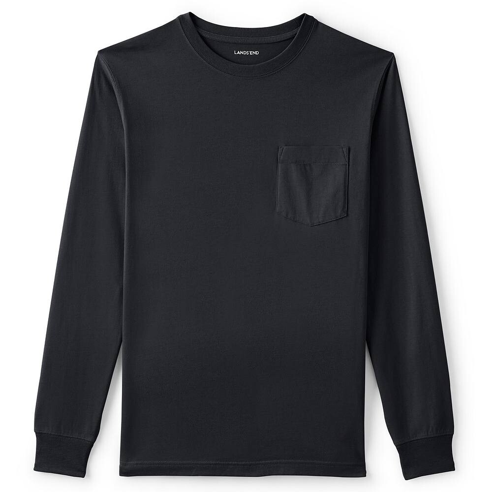 Мужские Lands' End Super-T Henley, черный
Мужские Lands' End Super-T Henley, черный